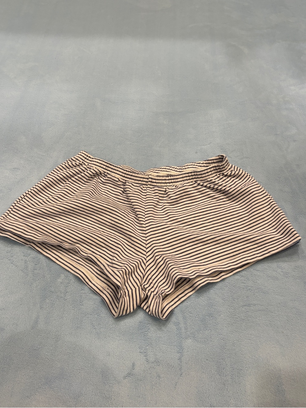 Brandy Melville Blue and White Striped shorts